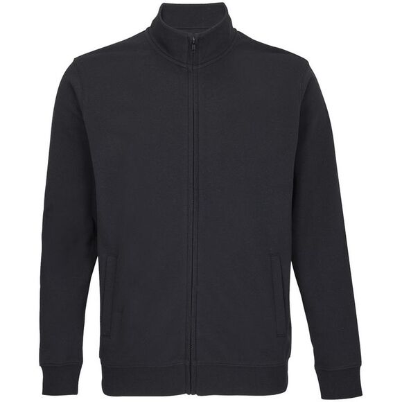 SOLS Unisex Adult Cooper Full Zip Sweat Jacket / Black - Picture 1 of 4